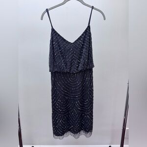 Adrianna Papell Beaded Mini Dress